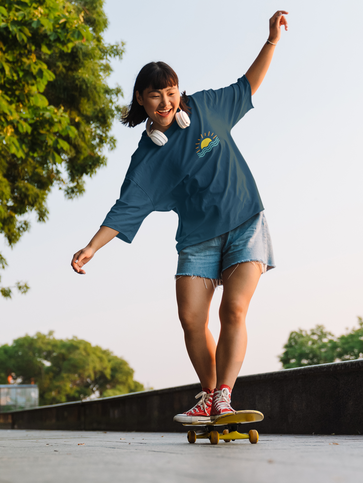 GO WITH THE FLOW | SPIRITUAL UNISEX OVERSIZED T-SHIRT